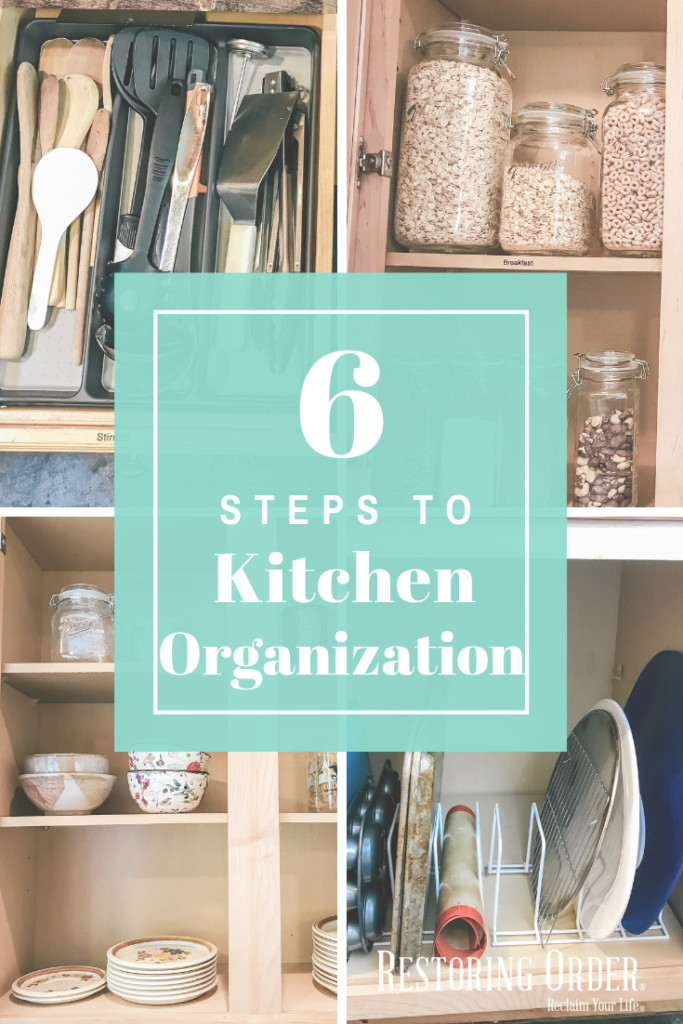 6 Steps to Kitchen Organization Blog
