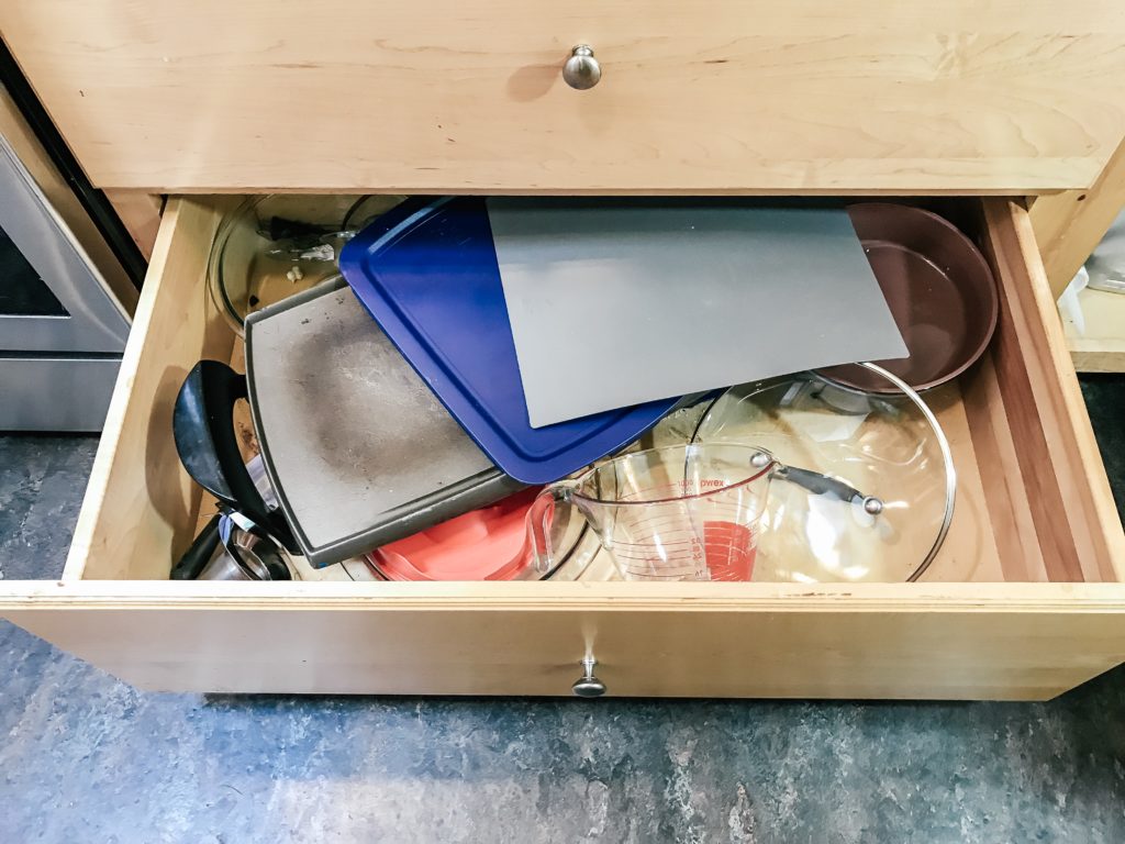 Messy drawer