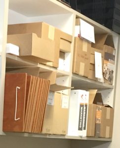 boxes in mailroom